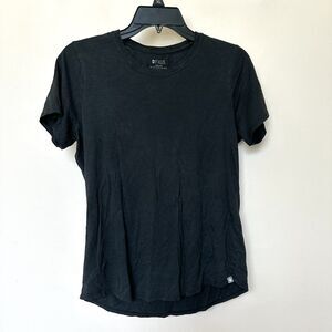 Figs T Shirt Women’s Med Super Soft Black Short Sleeve Pima Cotton Modal Medical